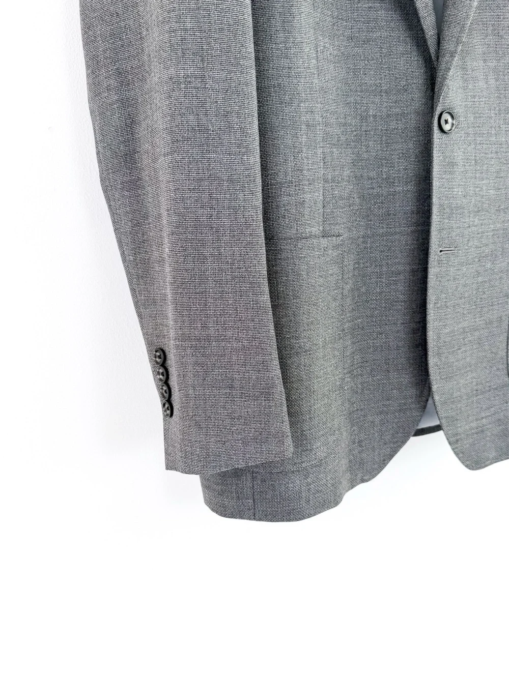 Brooks Brothers Slim Men's Gray Hopsack Blazer Italian Wool 42R Sport Coat